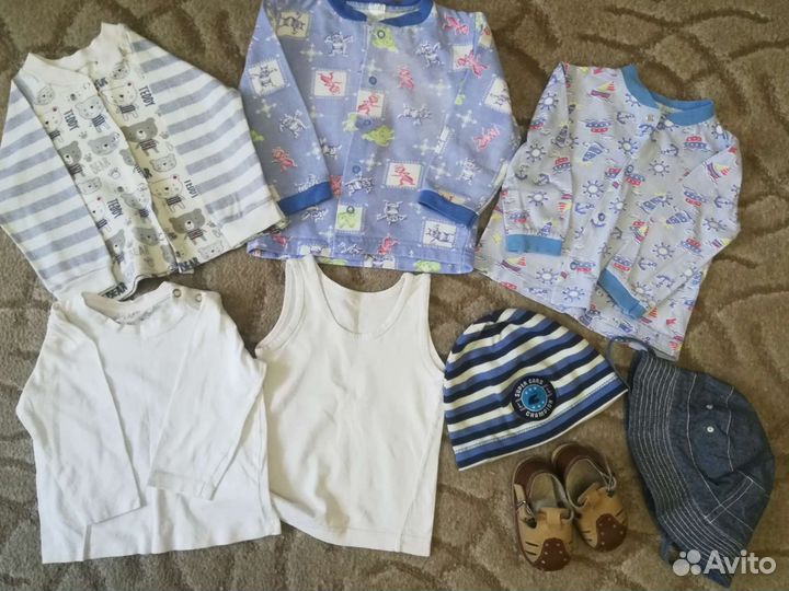 Вещи пакетом на мальчика на рост 68 74
