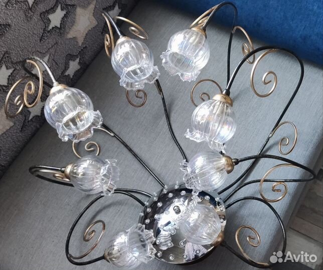 Люстра потолочная подвесная бу