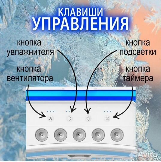 Настольный вентилятор мини кондиционер