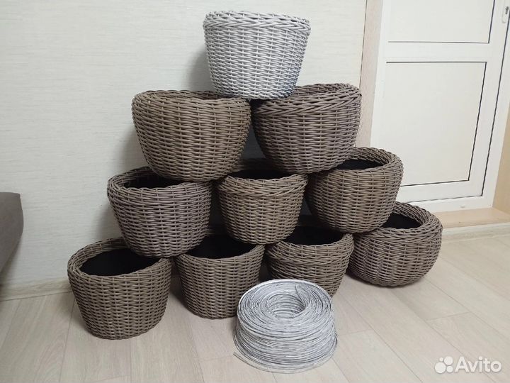 Корзина из ротанга