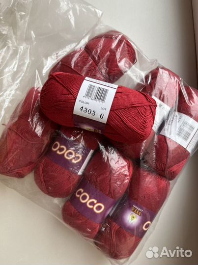 Пряжа Coco Vita cotton, цвет 4303