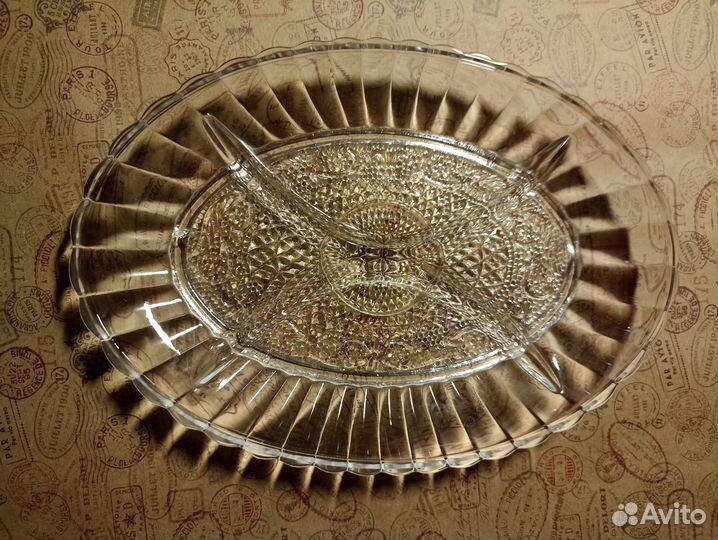 Менажница стеклянная (набор - 2 шт)