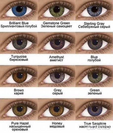 Линзы FreshLook без диоптрий контактные