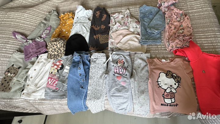 Пакет фирменных вещей для девочки 86 92
