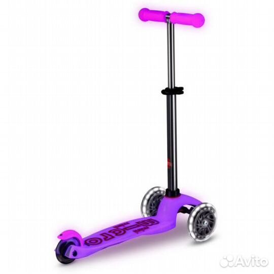 Самокат Mini Micro Deluxe Glow (светящийся) LED мо