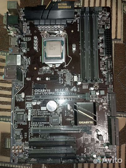 Материнская плата gigabyte GA-Z170-D3H