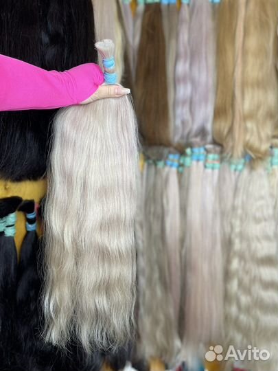 Волосы натуральные волнистые