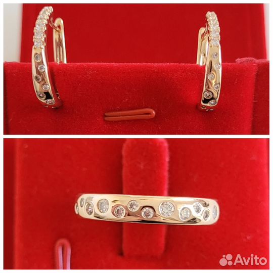 Серьги и кольцо