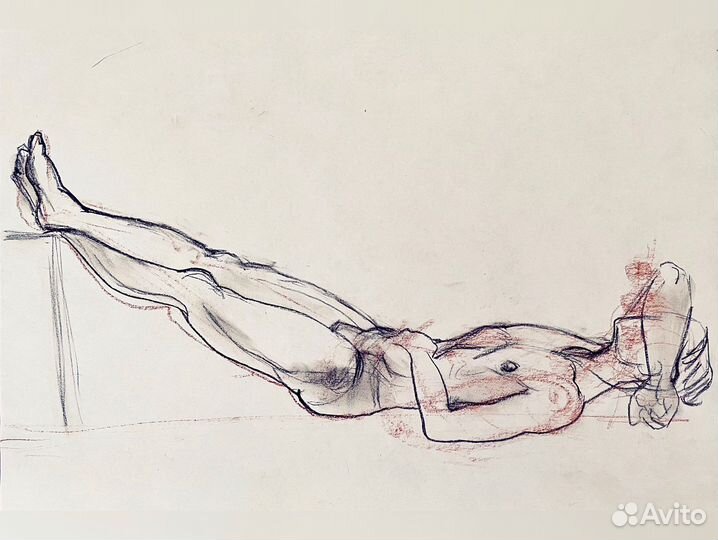 Наброски мужской фигуры