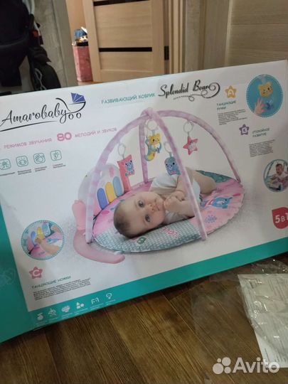 Развивающий коврик для новорождённых