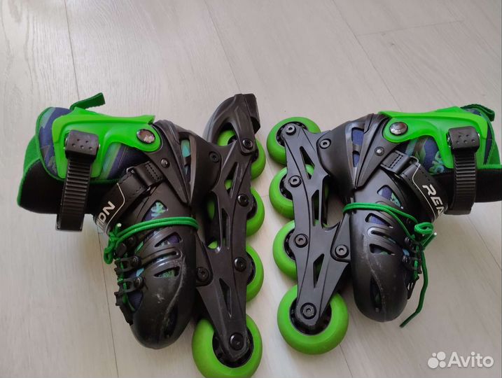 Ролики раздвижные 28-31, защита и шлем