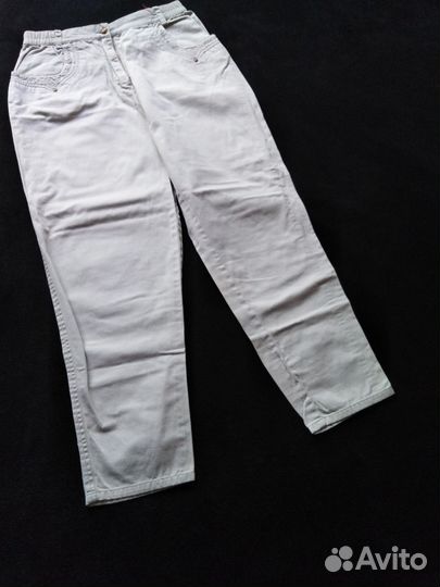 Летние женские брюки 46р-р с отделкой по карманам