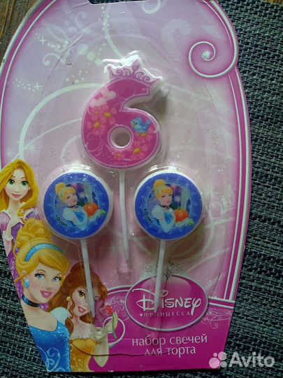 Набор свечей на торт 6 лет