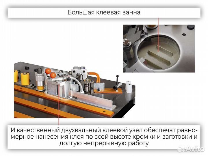 Кромкооблицовочный станок Krom. Новый