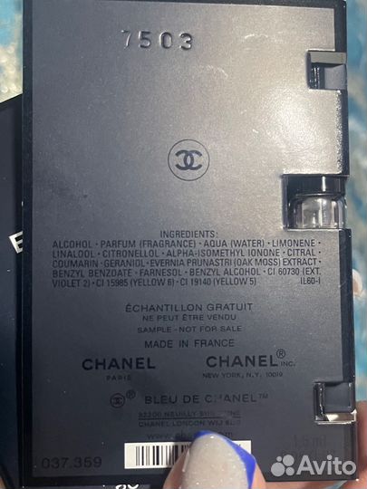 Blue de chanel eau de parfum pour homme