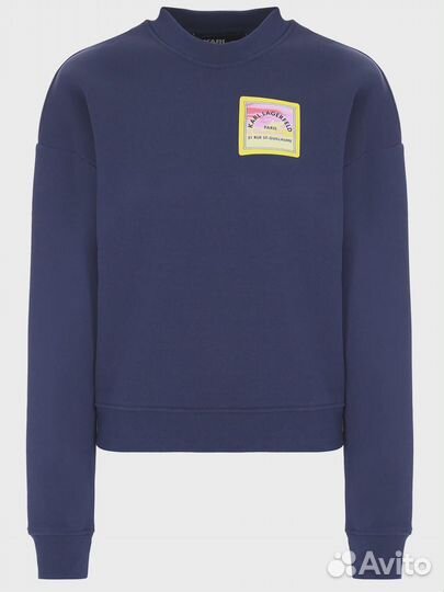 Толстовка хлопковая с принтом Karl Lagerfeld