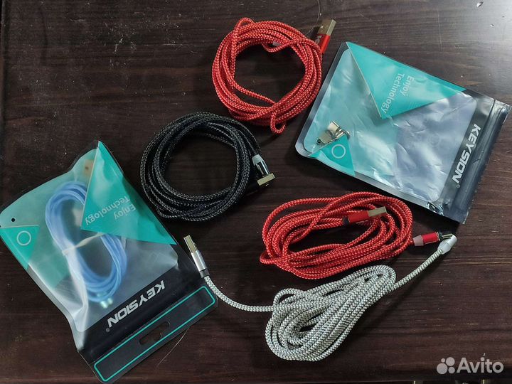 Магнитный зарядный кабель 2 метра USB-Type-C