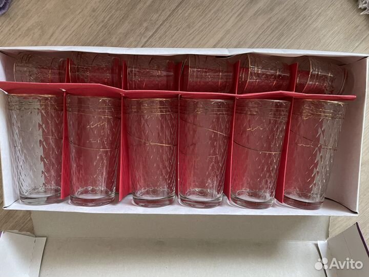 Набор стаканов и стопок
