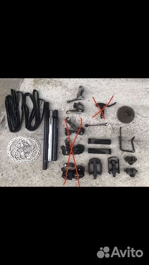 Запчасти на велосипед, вилки, колеса, седла