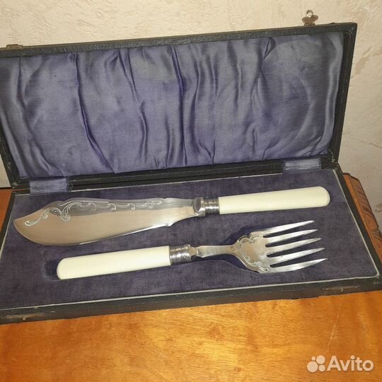 Антикварный набор для десерта клеймо epns