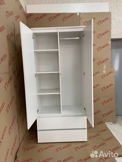 Шкаф белый распашной, аналог IKеа