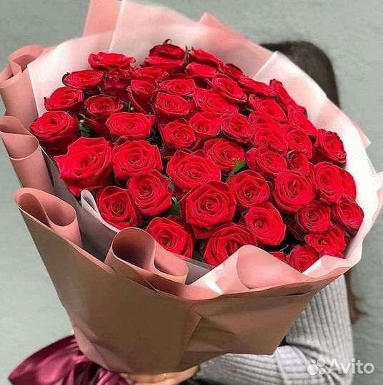 Высокие метровые розы Букеты Доставка