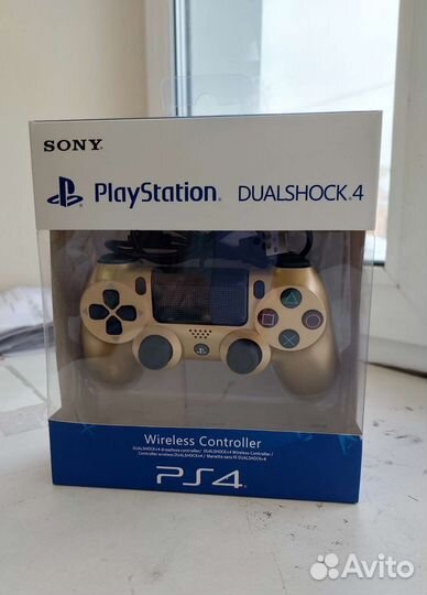 Джойстик PS4 цвет золотой