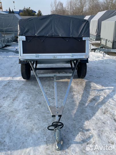 Прицеп с усиленными бортами и тентом 2,0 на 1,3