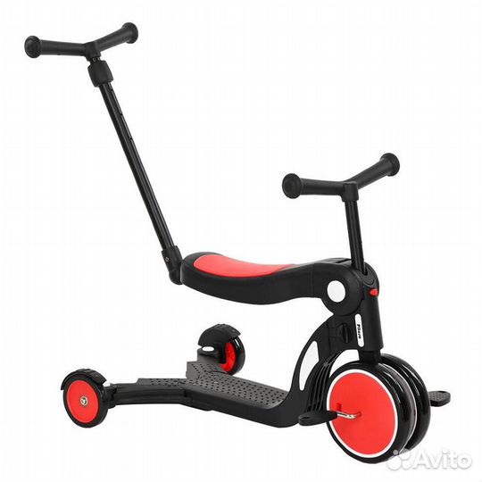 Самокат Pituso 5 в 1 трехколесный с родительской р