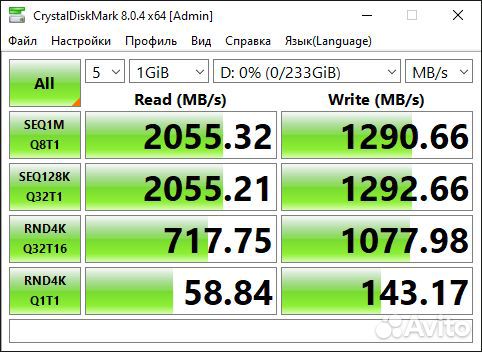 NVMe M.2 SSD Kingston A2000 250Gb на гарантии