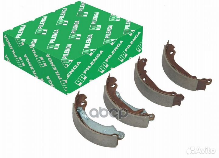 Колодки тормозные барабанные задние (180мм) со
