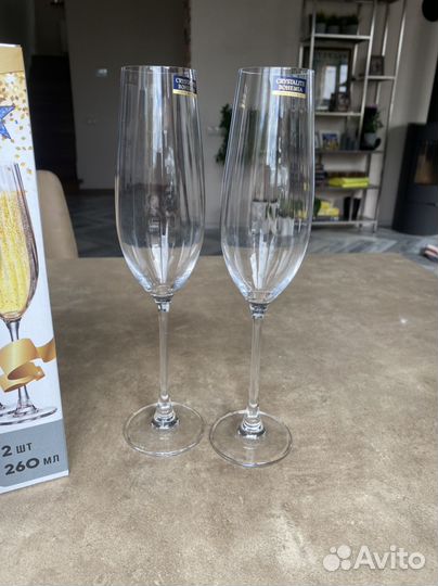 Бокалы для шампанского богемия bohemia