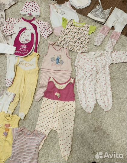 Вещи на девочку 3-6 месяцев
