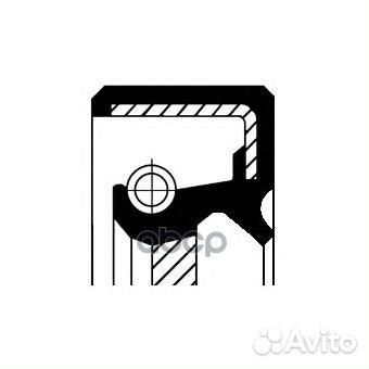 Сальник колен.вала перед. 37x50x8 19036897B Cor