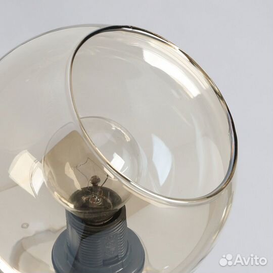 Люстра металл и стекло на кухню лофт