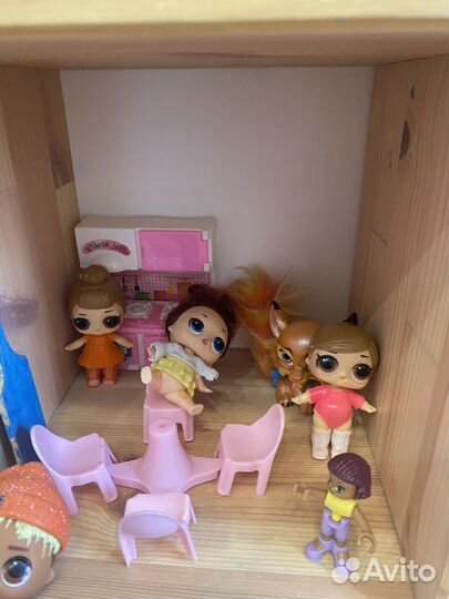 Кукольный домик IKEA с LOL и Barbi игрушками