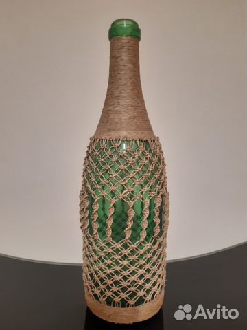 Бутылка макраме