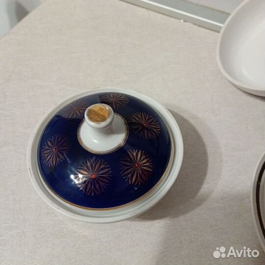 Винтаж: сахарница,масленка. СССР