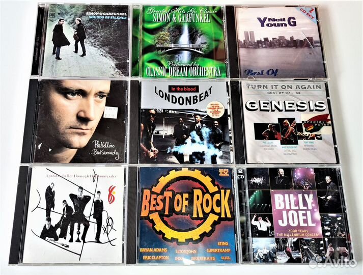 Музыкальные CD диски AC/DC kiss nirvana и др