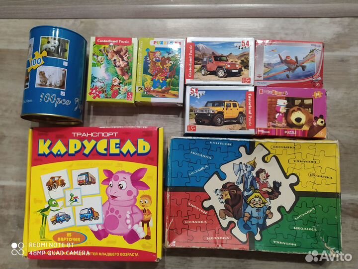 Пазлы разные (есть СССР)