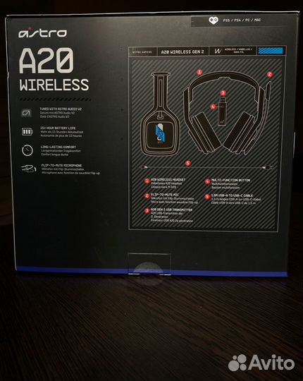 Беспроводные наушники Gaming A20 (PS4/PS5/PC/MAC)