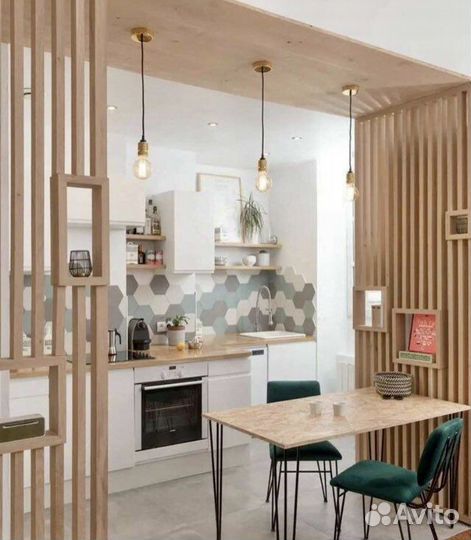 Перегородка из реек