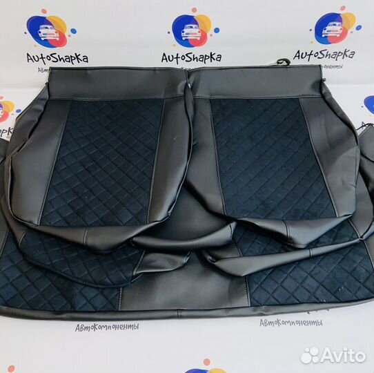 Чехлы из алькантары на Ваз 2110 Лада Приора