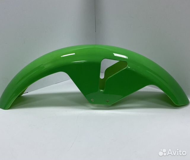 Крыло на мопед переднее Альфа RX зеленое