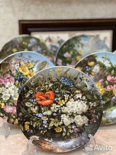 Настенные Тарелки гдр, дикая природа