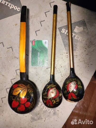 Деревянные ложки хохлома