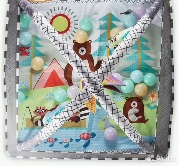 Детский игровой коврик с манежем