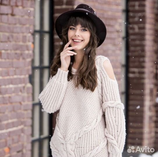 Свитер шерсь 44-46, ручная работа