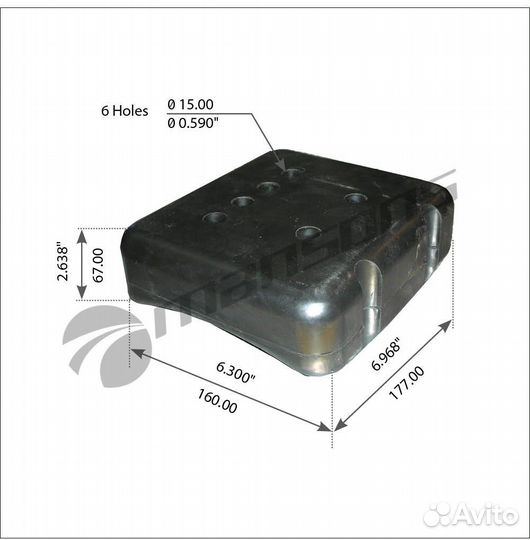 Подушка опоры седла верхняя Jost JSK 37 C/CZ/CW
