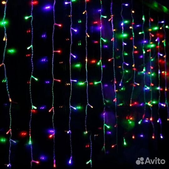 Гирлянда занавес, штора